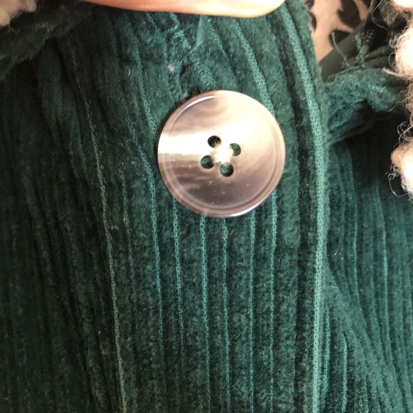 FRANK & OAK Fur-trim Green Corduroy Jacket - Picture 14 of 16